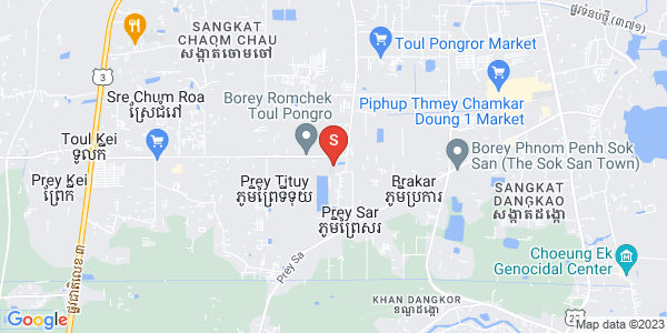 Map of Prey Sa, Dangkao, Phnom Penh