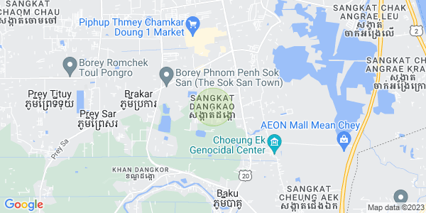 Mapa: Dangkao, Phnom Penh