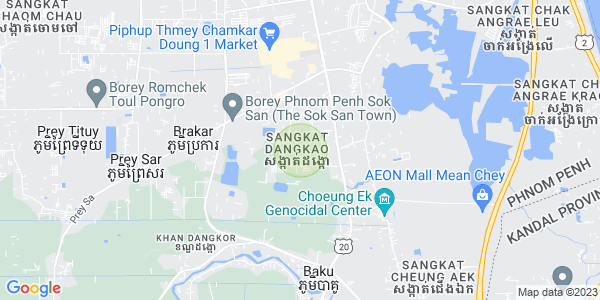 Mapa: Dangkao, Phnom Penh