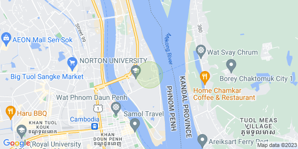 Map of Chroy Changvar, Phnom Penh