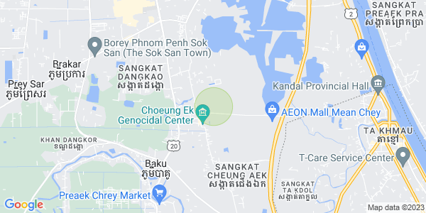 Cheung Aek구역, 당까오, 프놈펜 지도