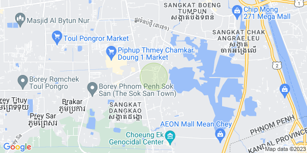 Cheung Aek구역, 당까오, 프놈펜 지도