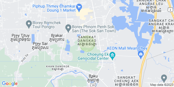 Mapa: Dangkao, Phnom Penh