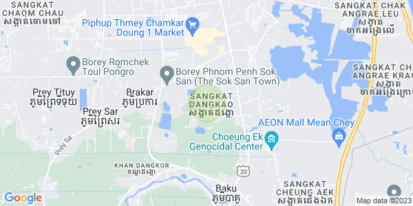 Mapa: Dangkao, Phnom Penh