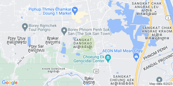 Mapa: Dangkao, Phnom Penh
