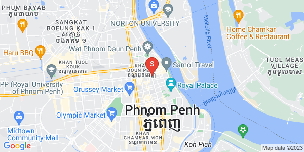 Carte de Chakto Mukh, Daun Penh, Phnom Penh