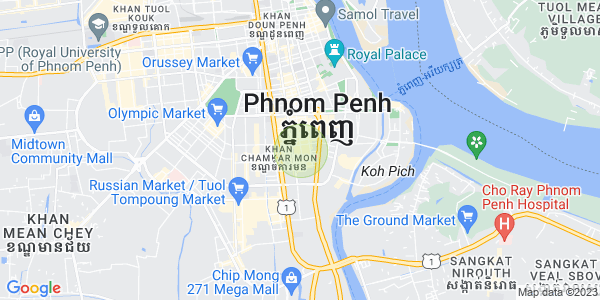 万景岗1分区（BKK1), 波哥堪, 金边地图