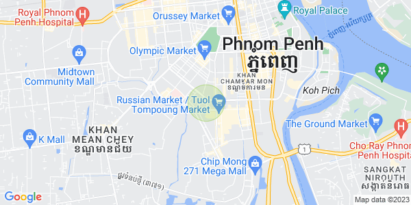 BKK 2, ボンケンコン, プノンペンの地図