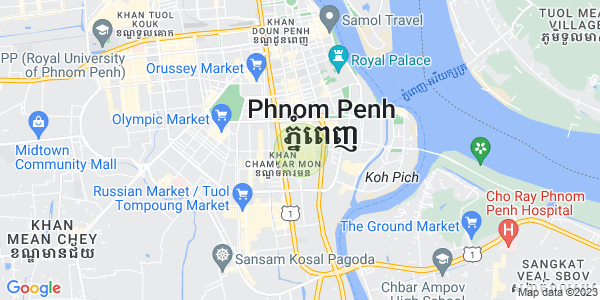 Mapa: BKK 1, Boeng Keng Kang, Phnom Penh