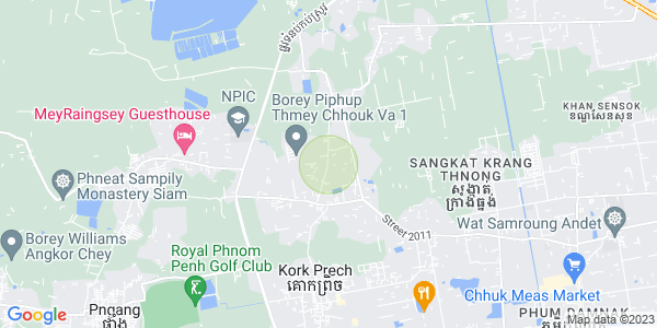 Map of Ponhea Pon, Prek Pnov, Phnom Penh