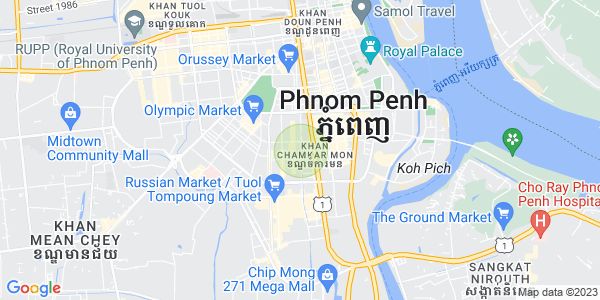 Mapa: BKK 3, Boeng Keng Kang, Phnom Penh