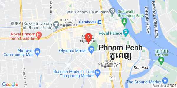 Mapa: Veal Vong, 7 Makara, Phnom Penh