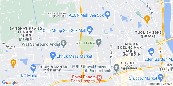 Mapa: Phnom Penh Thmey, Sen Sok, Phnom Penh