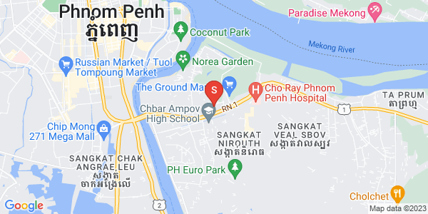 Mapa: Chbar Ampov I, Chbar Ampov, Phnom Penh