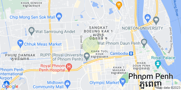 แผนที่ บึงกัก 2, ตวลโคก, พนมเปญ