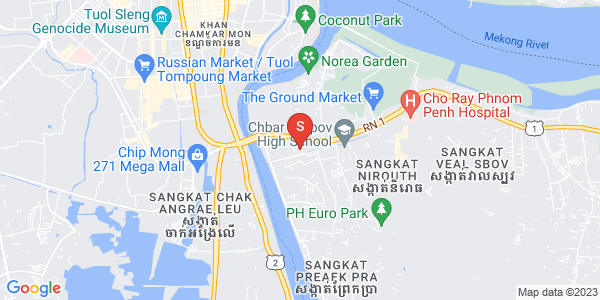 แผนที่ National road 1, Preaek Aeng, จบาร์อamเปา, พนมเปญ