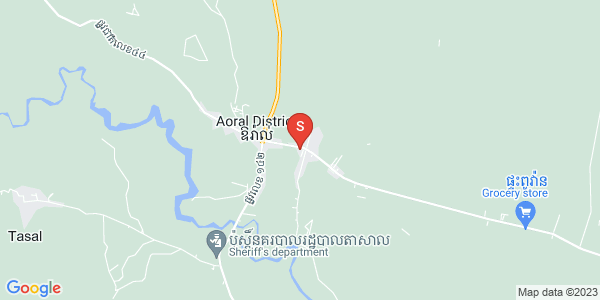 Map of Sangkae Satob, Aoral, Kampong Speu