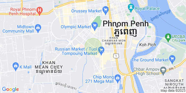 万景岗3分区（BKK3), 波哥堪, 金边地图