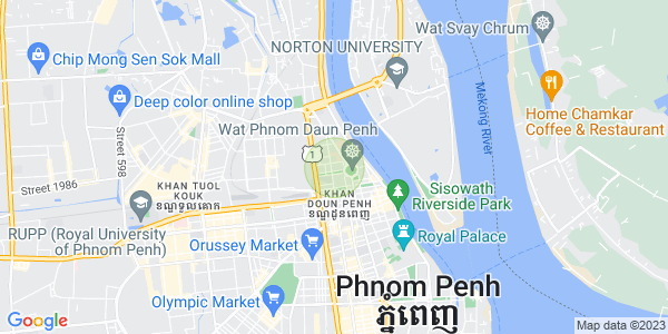Mapa: Chakto Mukh, Daun Penh, Phnom Penh