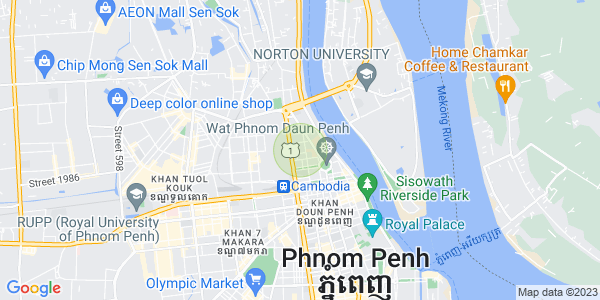 Map of Chakto Mukh, Daun Penh, Phnom Penh