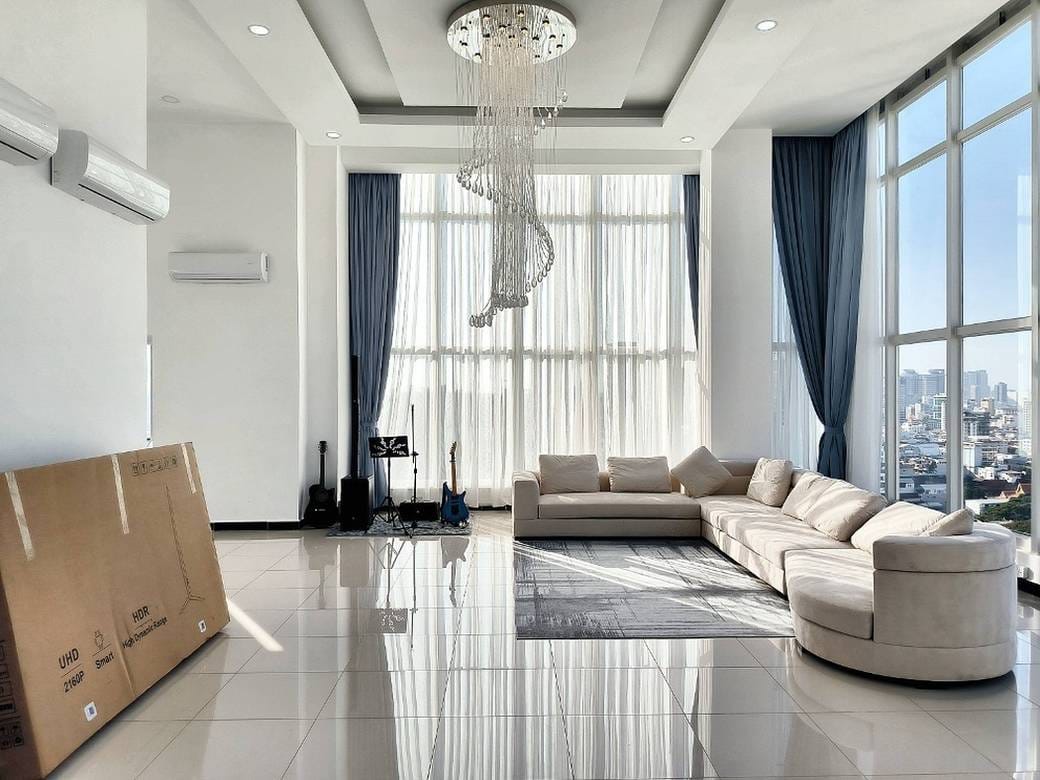 Penthouse K pronájmu in Tonle Bassac, Chamkarmon, Phnom Penh