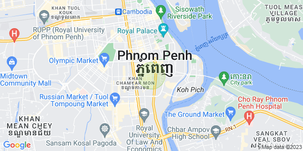 Map of BKK 1, Boeng Keng Kang, Phnom Penh