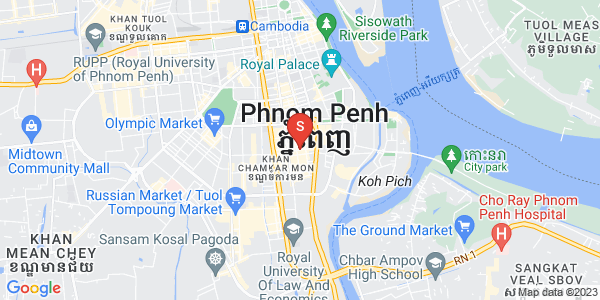 万景岗1分区（BKK1), 波哥堪, 金边地图