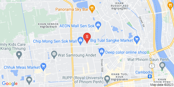 Map of Phnom Penh Thmey, Sen Sok, Phnom Penh