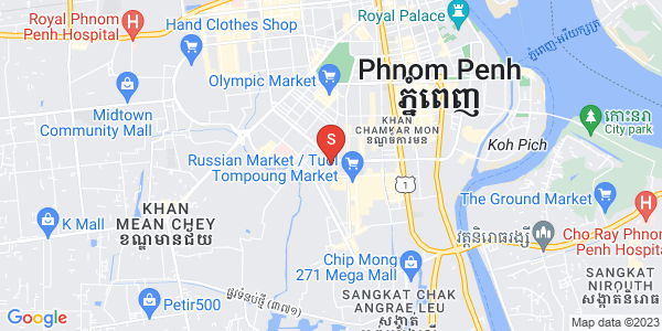 Mapa: Toul Tum Poung 2, Chamkarmon, Phnom Penh