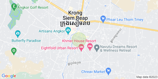 Sala Kamraeuk县, 暹粒地图