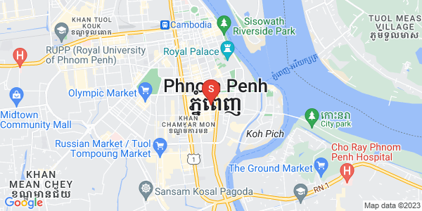 302 302, 万景岗1分区（BKK1), 波哥堪, 金边地图