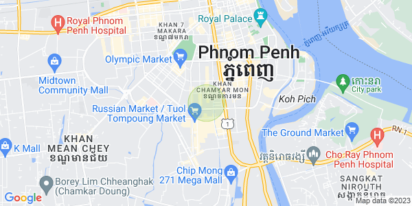 万景岗3分区（BKK3), 波哥堪, 金边地图