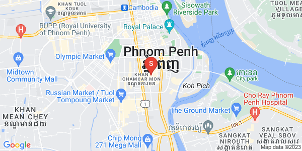Map of BKK 1, Boeng Keng Kang, Phnom Penh