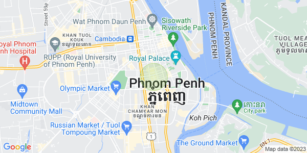 Map of Boeng Reang, Daun Penh, Phnom Penh