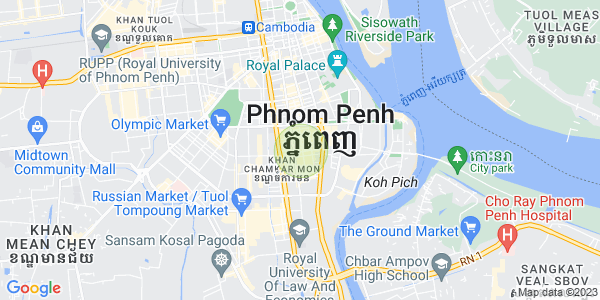 BKK 1, ボンケンコン, プノンペンの地図