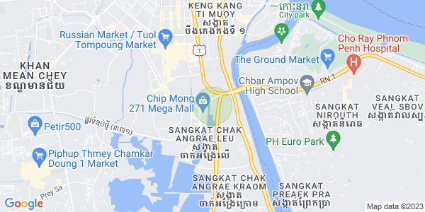 Map of Chak Angrae Leu, Meanchey, Phnom Penh