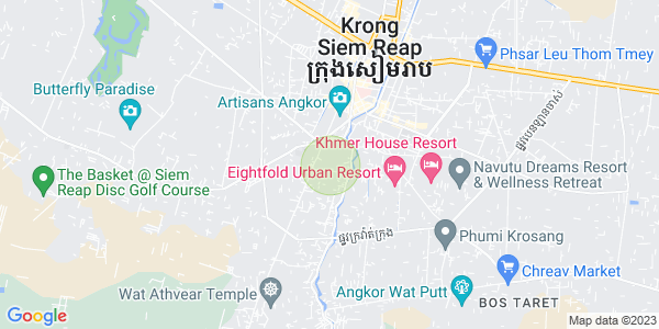 Map of Svay Dankum, Siem Reap