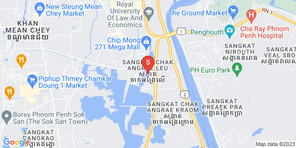 Mapa: ​Somdach Techo, Village Prek Tanu, R&F City St., Chak Angrae Leu, Meanchey, Phnom Penh