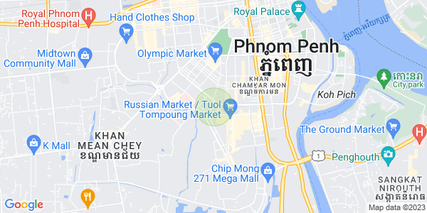 Boeung Tumpun分区, 棉芷区, 金边地图