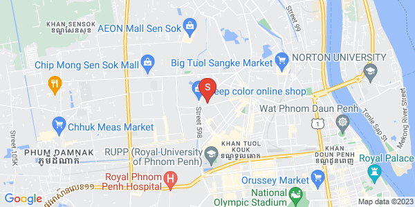 Mapa: Boeung Kak 2, Toul Kork, Phnom Penh