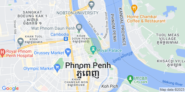 Mapa: Chakto Mukh, Daun Penh, Phnom Penh