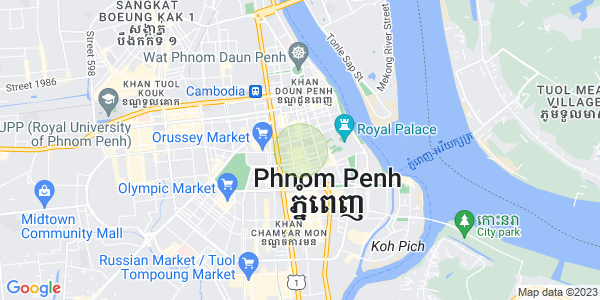 Carte de Phsar Chas, Daun Penh, Phnom Penh