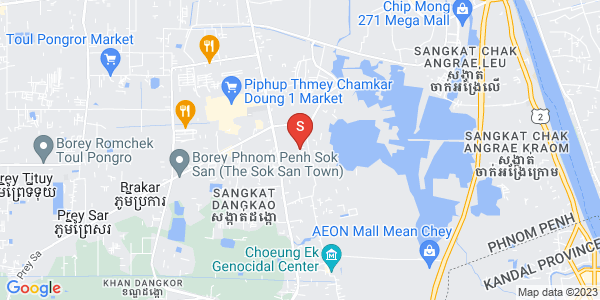 Карта ផ្លូវភូមិខ្វា 3055, Дангкао, Пномпень