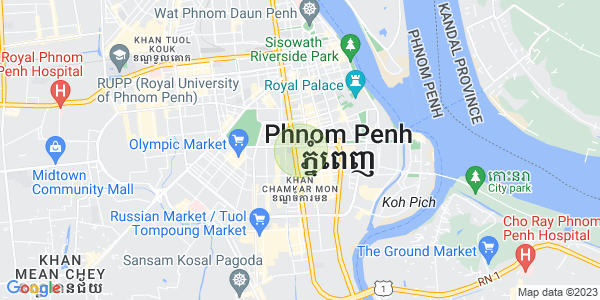万景岗1分区（BKK1), 波哥堪, 金边地图