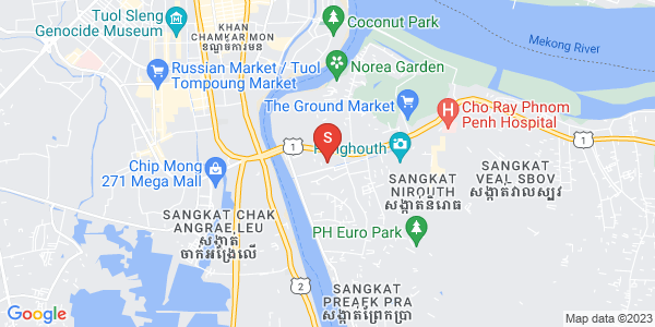 Map of Nirouth, Chbar Ampov, Phnom Penh