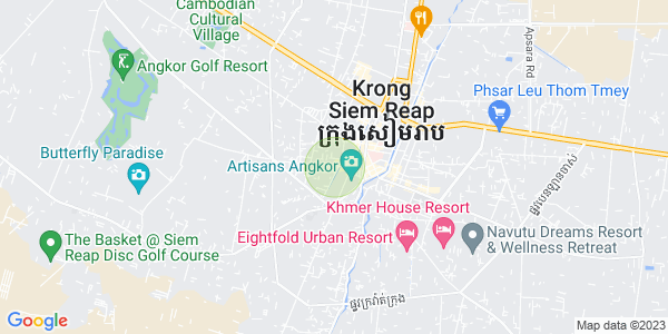 Map of Svay Dankum, Siem Reap