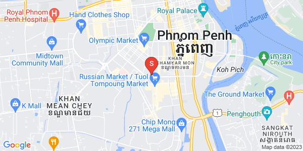 Carte de Tonle Bassac, Chamkarmon, Phnom Penh