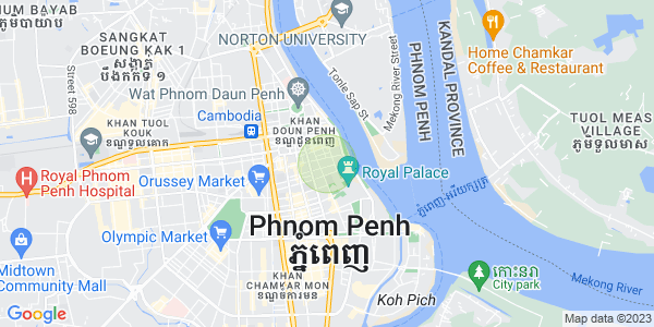 Mapa: Phsar Kandal I, Daun Penh, Phnom Penh