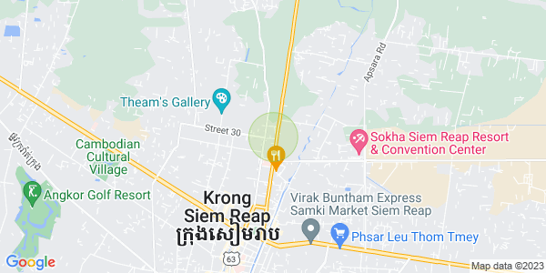 Map of Kouk Chak, Siem Reap