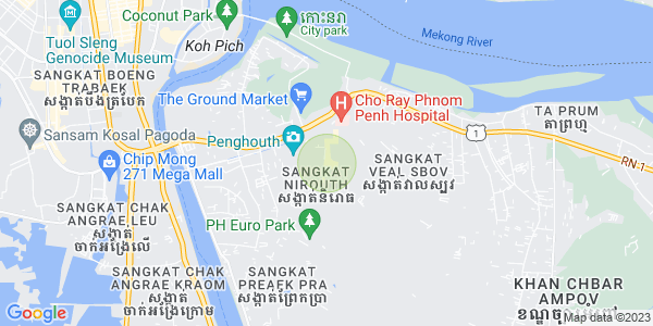 Map of Nirouth, Chbar Ampov, Phnom Penh